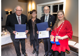 Tune Rotaryklubb deler ut PHF og utnevner æresmedlemmer