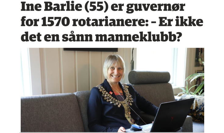 Guvernør Ine Barlie i stort avisintervju!